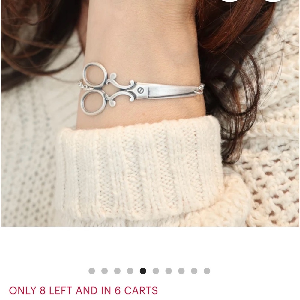 Silver scissors for a small wrist/ hair dresser/ gift